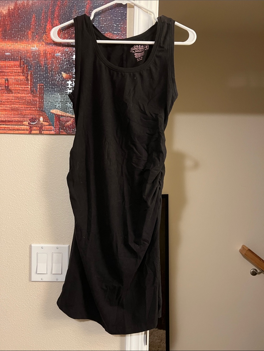 Soulmates Black Sleeveless Midi Tank Dress